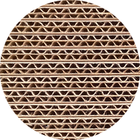 particolare del cartonicno ondulato accoppiato